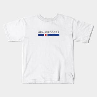 Hraunfossar Iceland Kids T-Shirt